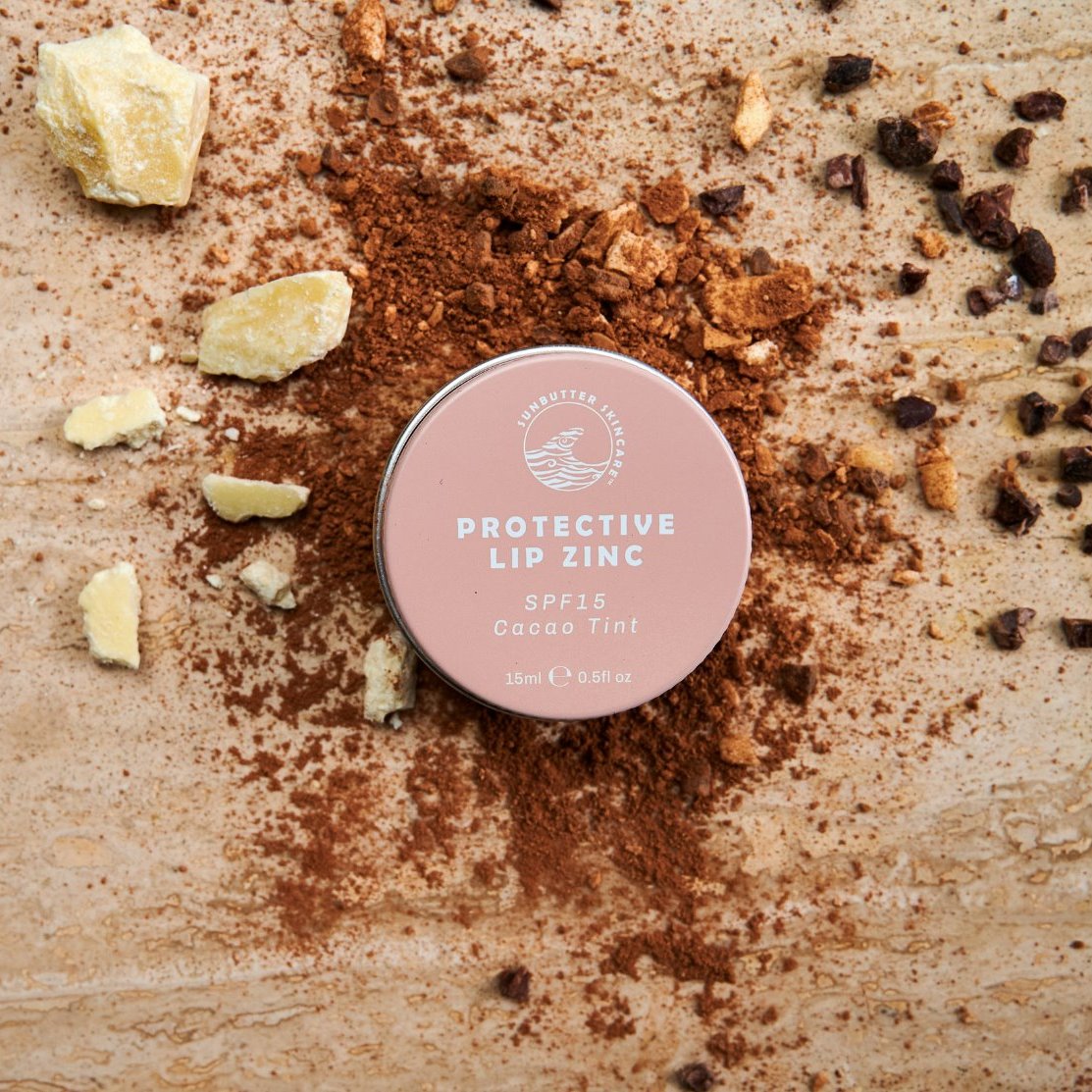 SPF15 Protective Lip Zinc - Cacao Tint *SHORT DATED*-2