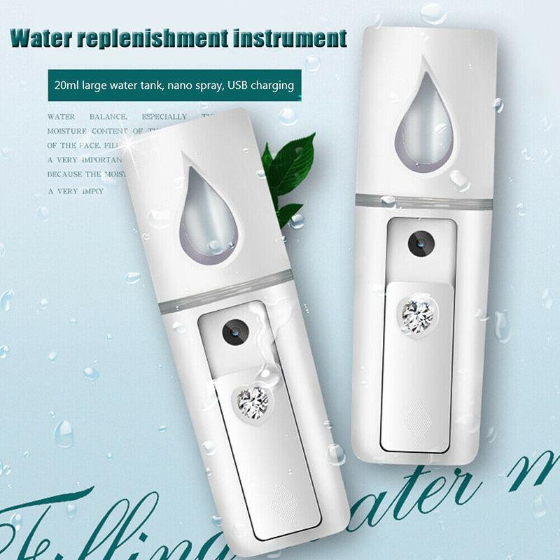 L2 Mini Nano Facial Mister With Top Mirror Rechargeable Cool Mist Sprayer  Au-3