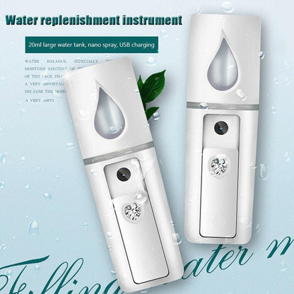 L2 Mini Nano Facial Mister With Top Mirror Rechargeable Cool Mist Sprayer  Au-3