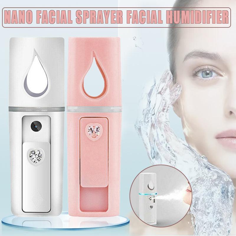 L2 Mini Nano Facial Mister With Top Mirror Rechargeable Cool Mist Sprayer  Au-0