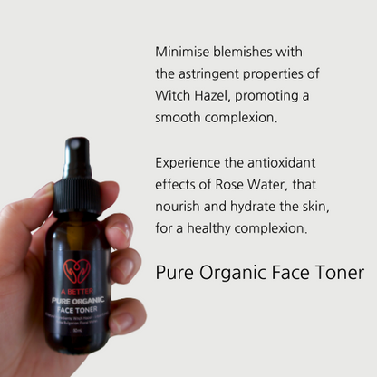 Pure Organic Face Toner 50mL Amber Glass Bottle-3