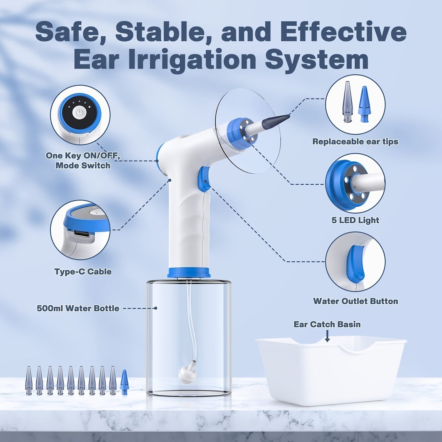 Electric Hydraulic Ear Irrigation System Kit-2