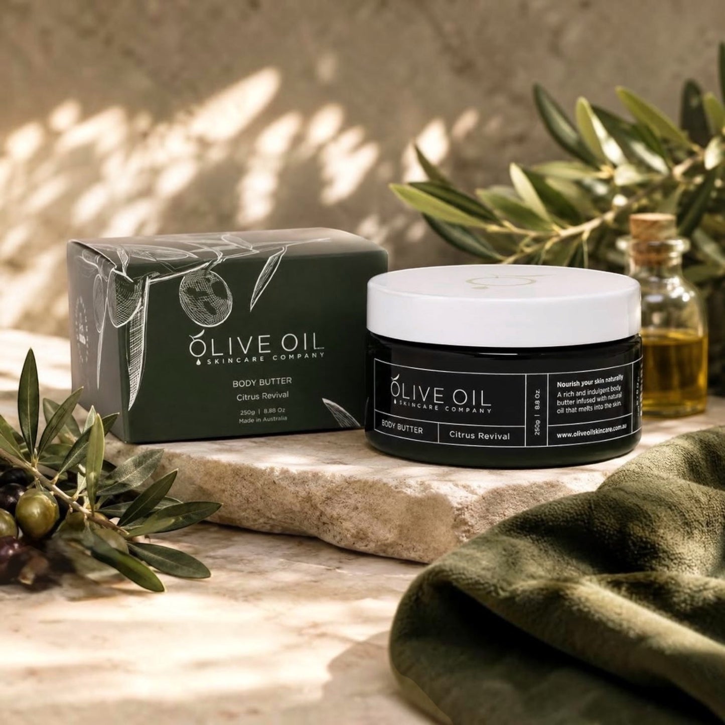 Body Butter, Olive Oil based ,Citrus Revival 250g-1