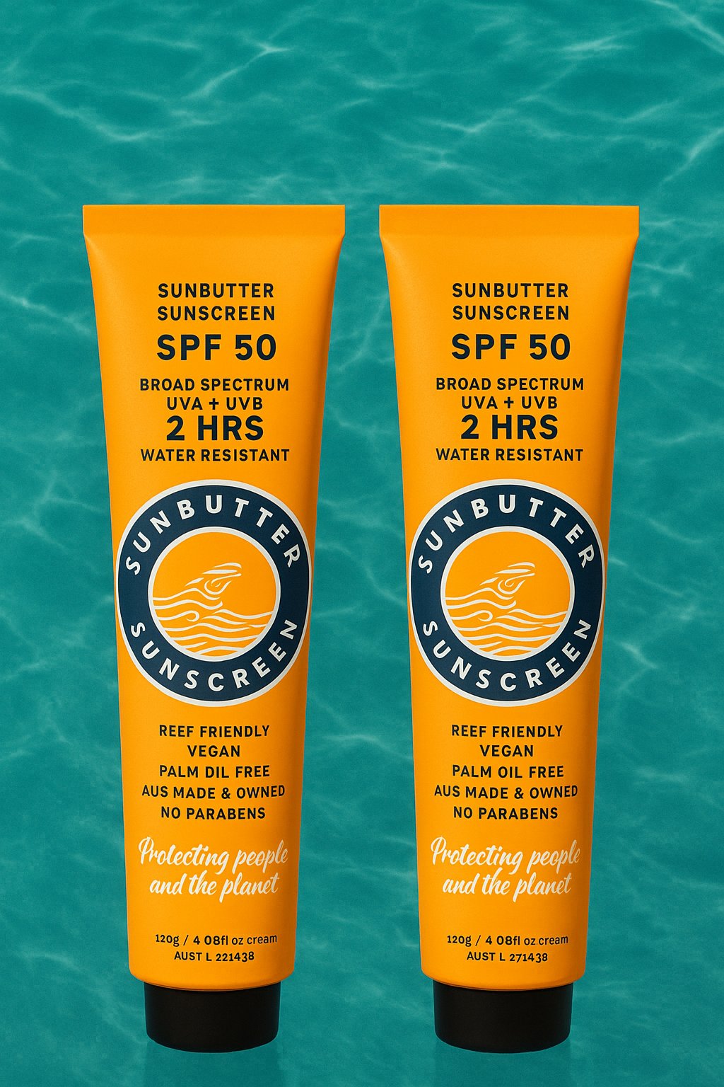 SunButter Skincare SPF50 Tube - 120g - 2 pack!-0