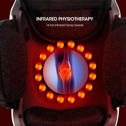 NNEOBA Wireless Heated Knee Massager – Electric Heating Massage Knee Pad White-4