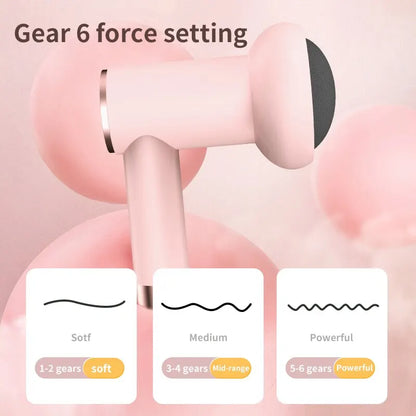 NNEOBA Portable Wireless Massage Gun Handheld Fat Pushing Machine Pink-1
