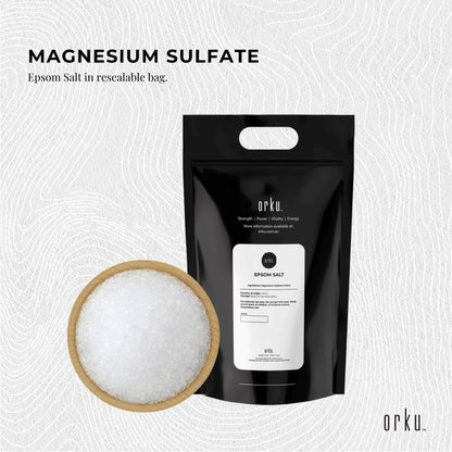 Orku 5Kg Epsom Salt - Magnesium Sulphate Bath Salts For Skin Body Sulfate-2
