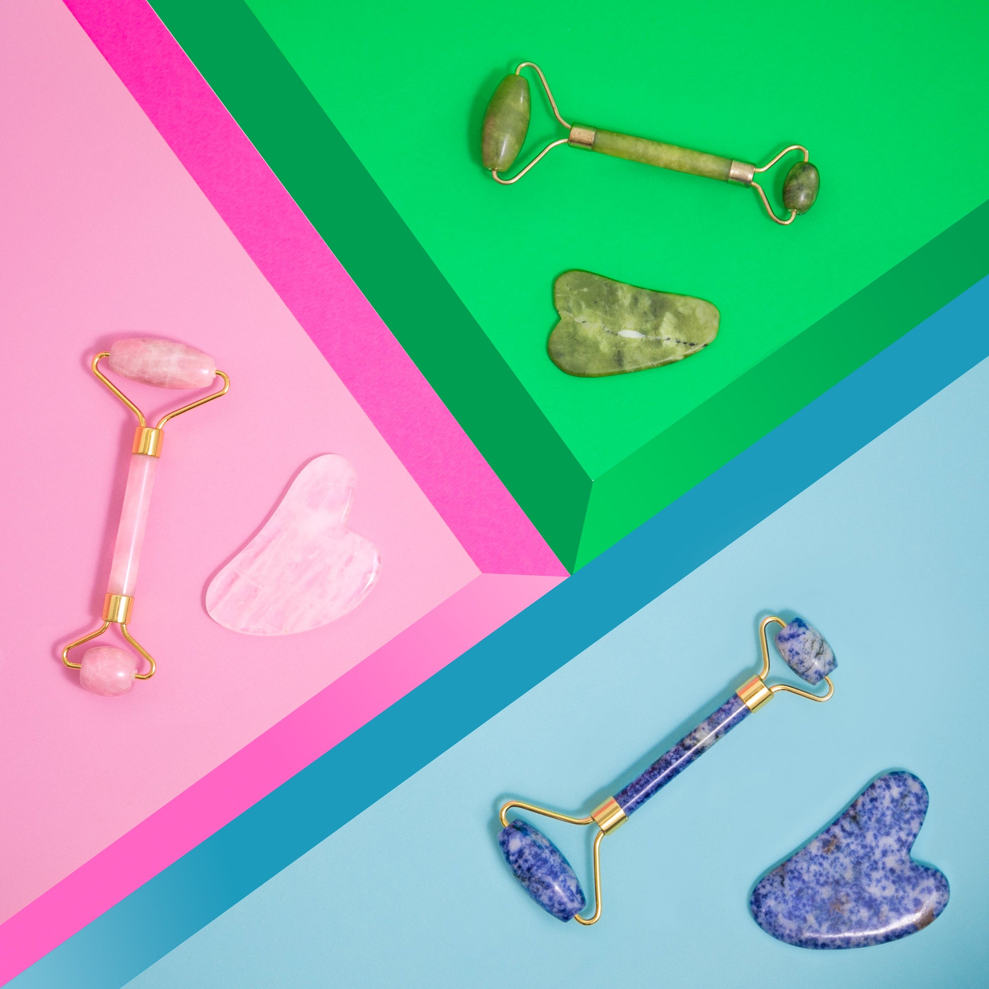 Rose Quartz Face Roller-2