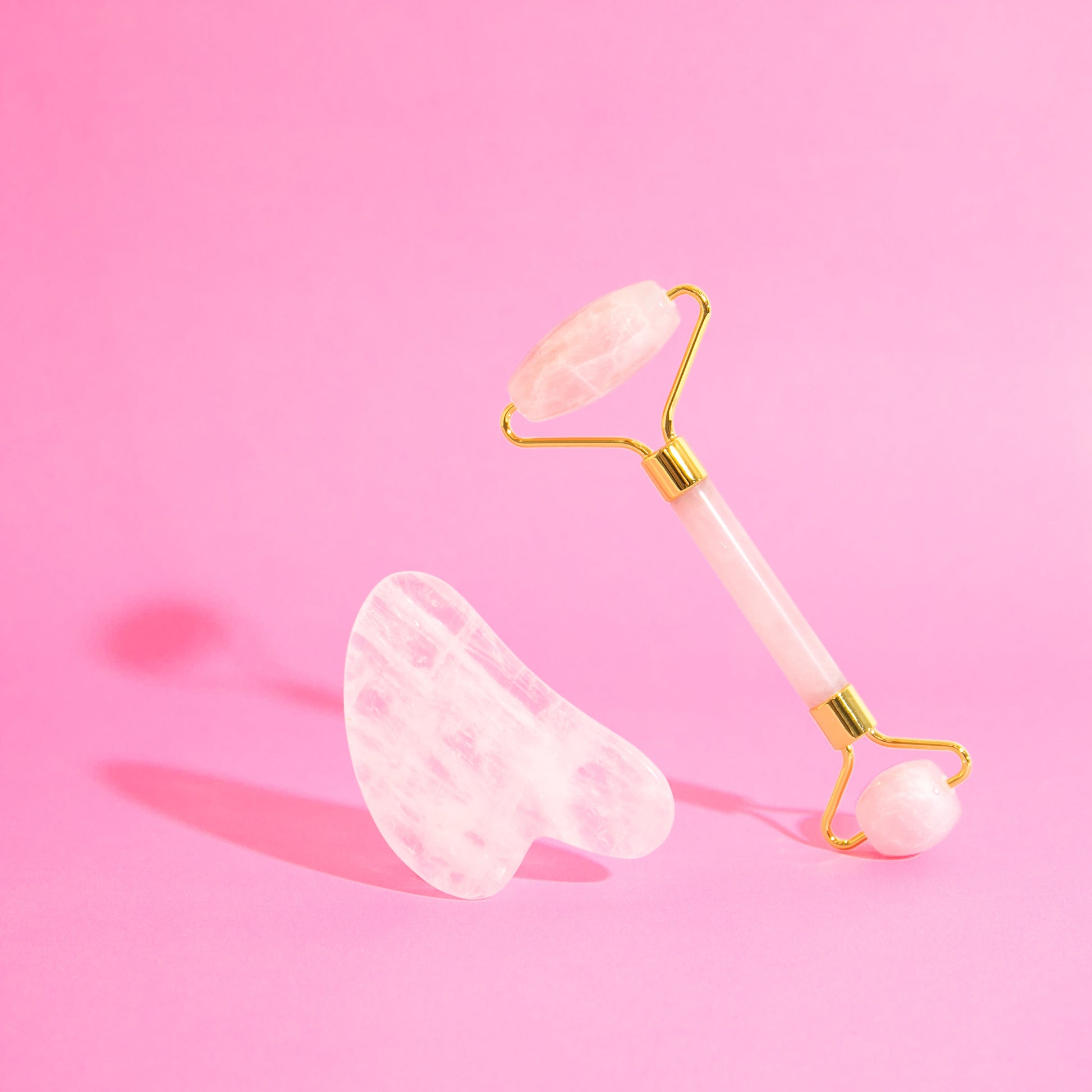 Rose Quartz Face Roller-1