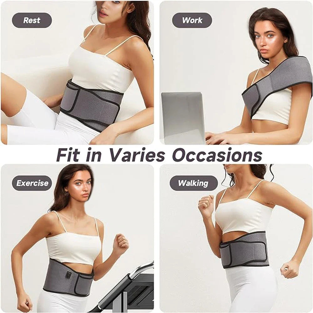 NNEOBA LED Infrared Red Light Therapy Belt Pain Relief And Slimming Device Grey-4