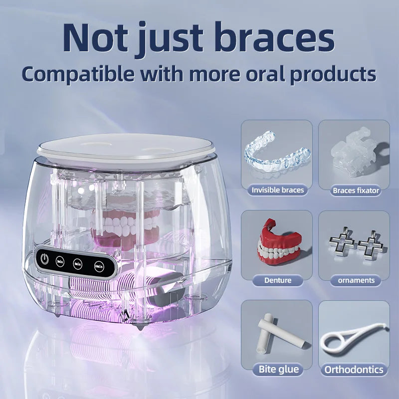 NNEOBA Ultrasonic Cleaner with UV Light – Jewelry & Denture Cleaning Machine-2