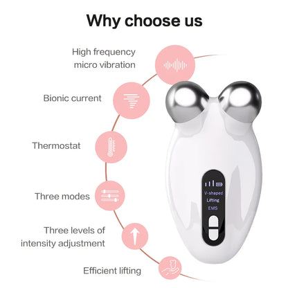 EMS V-Face Lifting Roller - Anti-Wrinkle Beauty Device-4