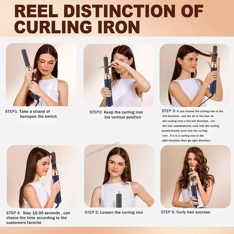 5-in-1 Professional Hair Styler and Dryer Hot Air Styler Comb-4