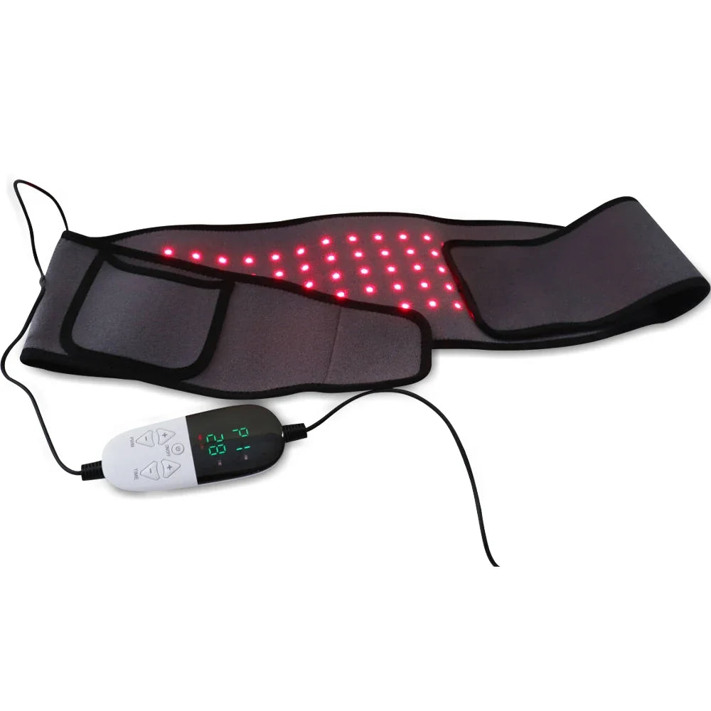 NNEOBA LED Infrared Red Light Therapy Belt Pain Relief And Slimming Device Grey-0