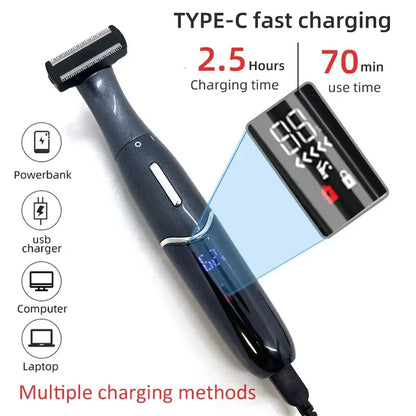 7 in 1 Electric Epilator & Precision Shaver Wet & Dry Use Black-4