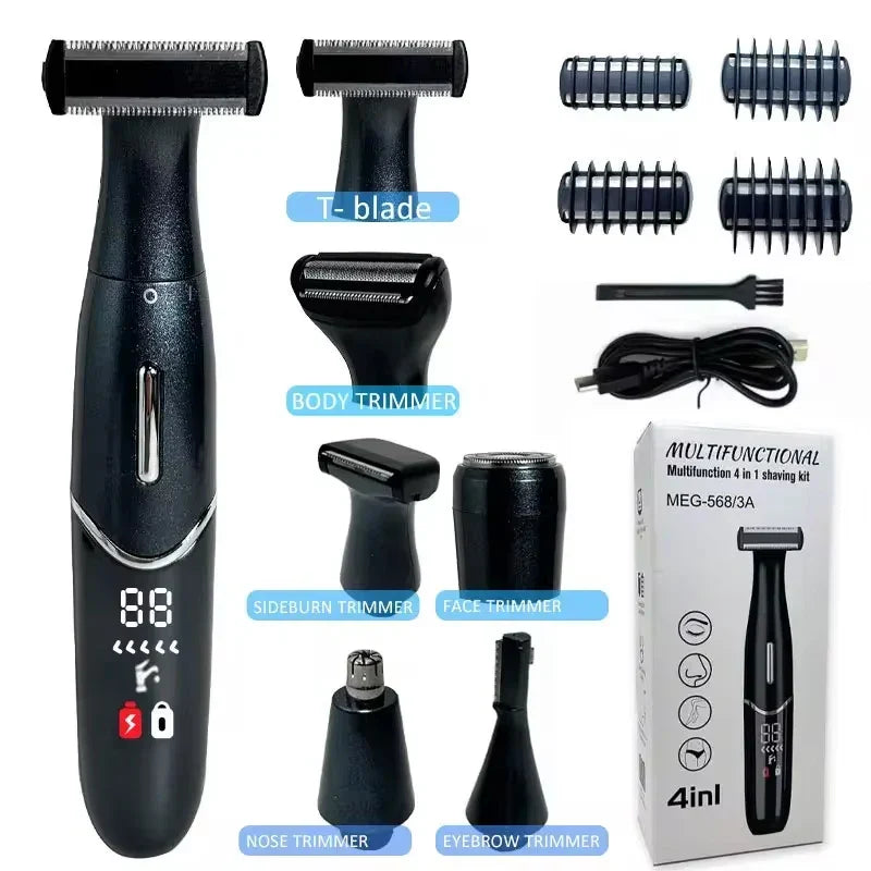 7 in 1 Electric Epilator & Precision Shaver Wet & Dry Use Black-1