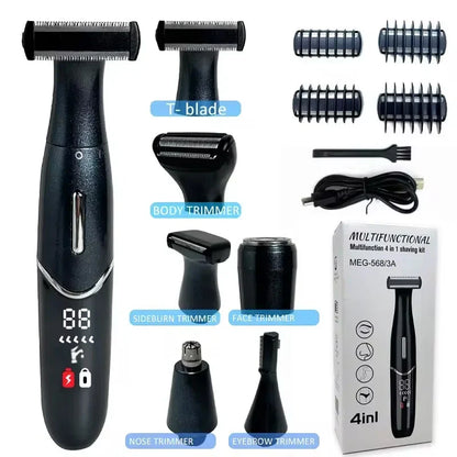 7 in 1 Electric Epilator & Precision Shaver Wet & Dry Use Black-1