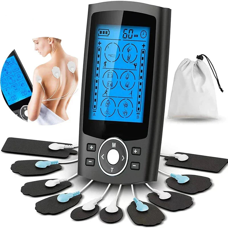 36-Mode TENS & EMS Muscle Stimulator Digital Therapy Device Black-1