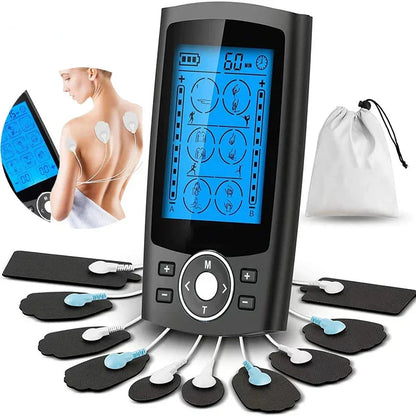 36-Mode TENS & EMS Muscle Stimulator Digital Therapy Device Black-1