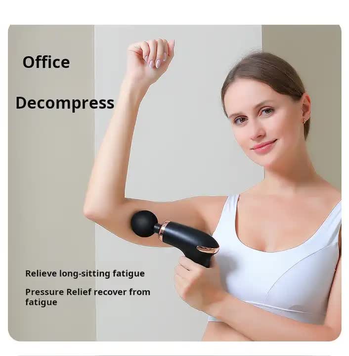NNEDSZ Green Massage Gun - 6-Speed Deep Tissue Massager with 4 Professional Massage Heads-2