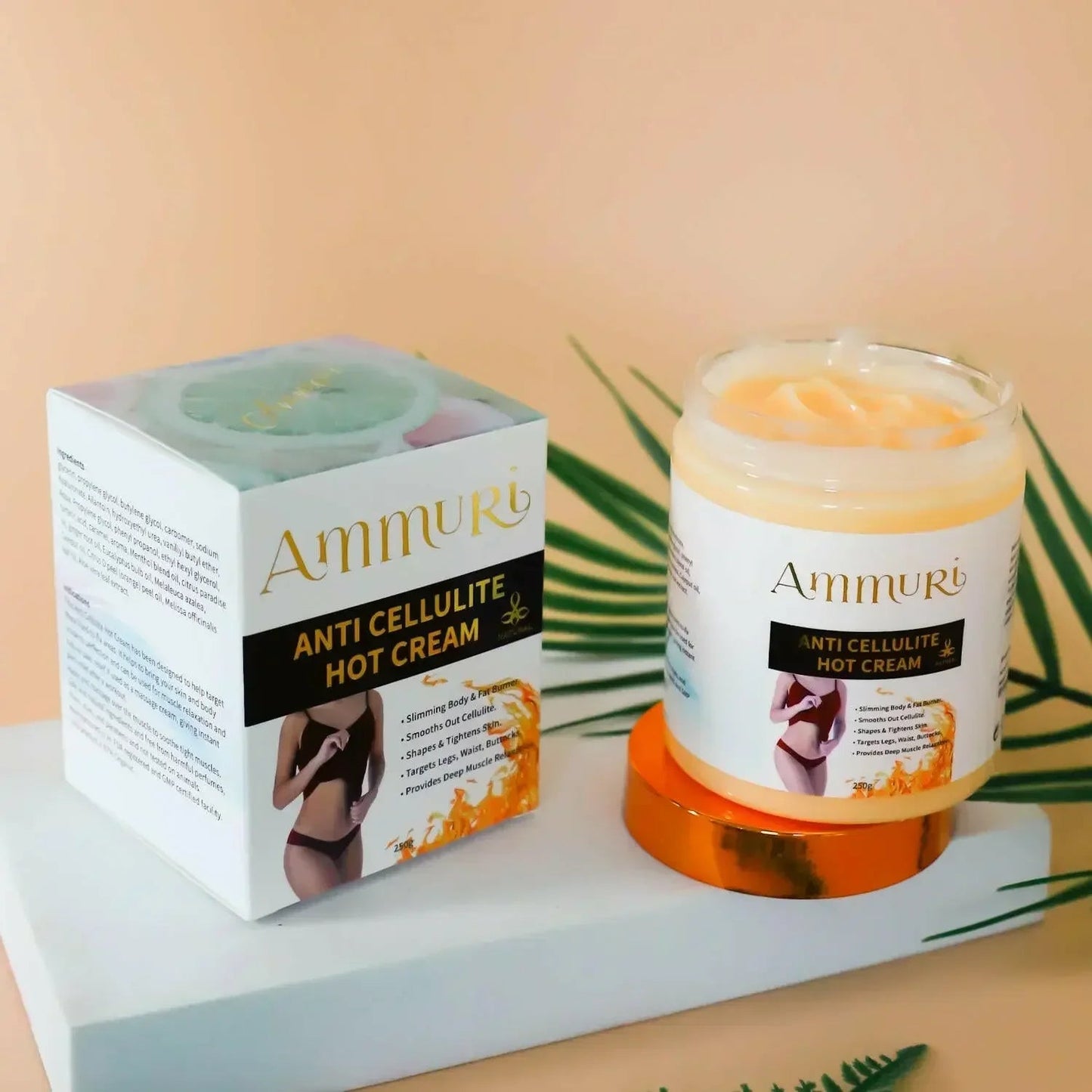 Toning & Firming Body Cream for Cellulite & Stretch Marks (250g) | Ammuri-1