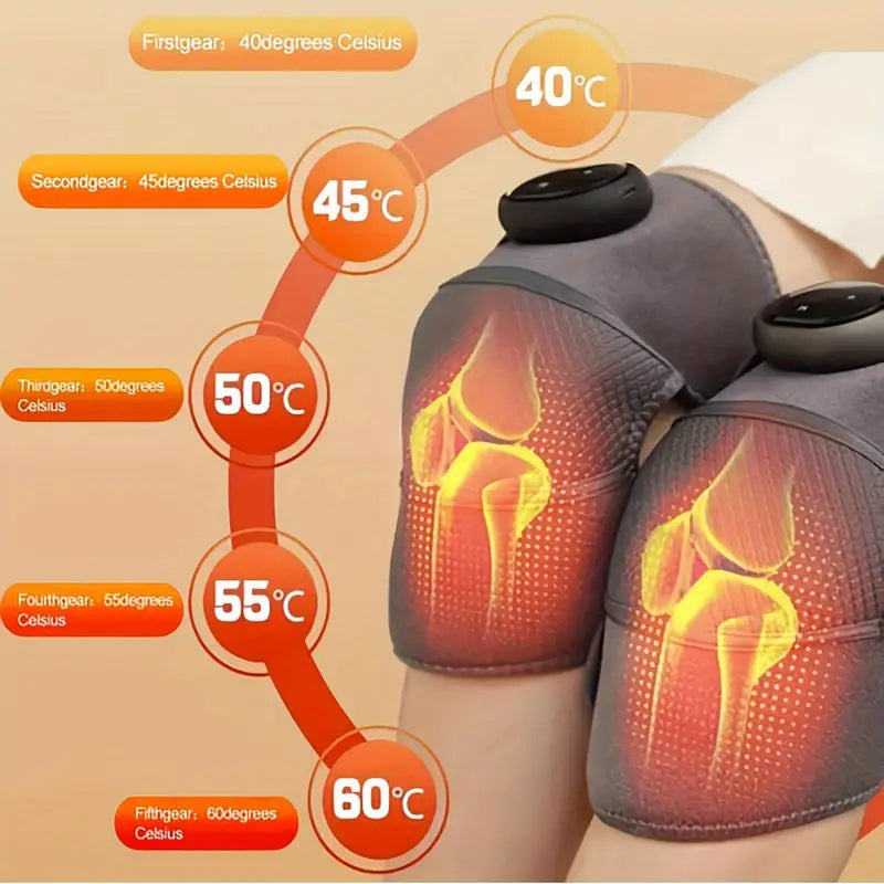 NNETM Vibration Heating Knee Massager - Electric Self-Heating Physiotherapy Instrument-2