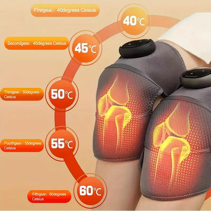 NNETM Vibration Heating Knee Massager - Electric Self-Heating Physiotherapy Instrument-2