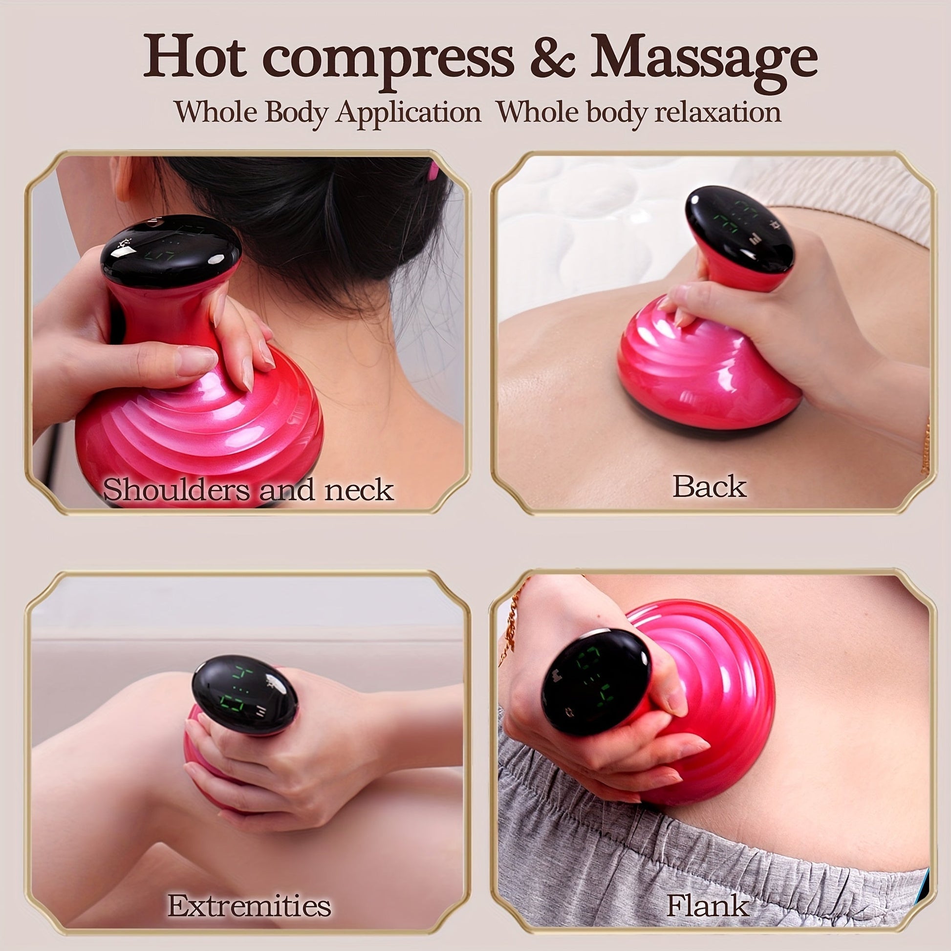 Intelligent Vacuum Cupping Massage Device - Red-2