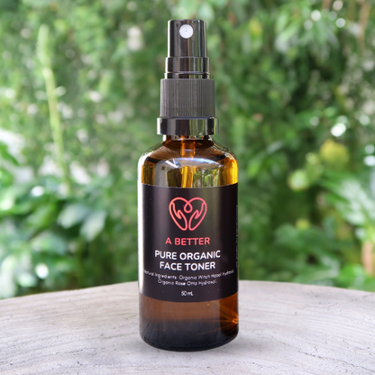 Pure Organic Face Toner 50mL Amber Glass Bottle-0