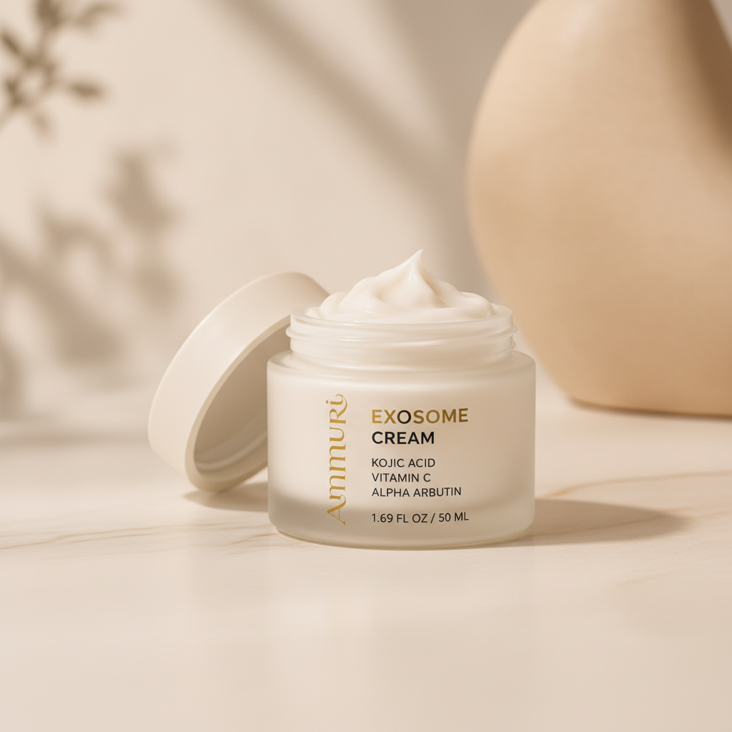 Exosome Brightening Cream | Kojic Acid, Glutathione & Mandelic Acid | Ammuri Beauty-3