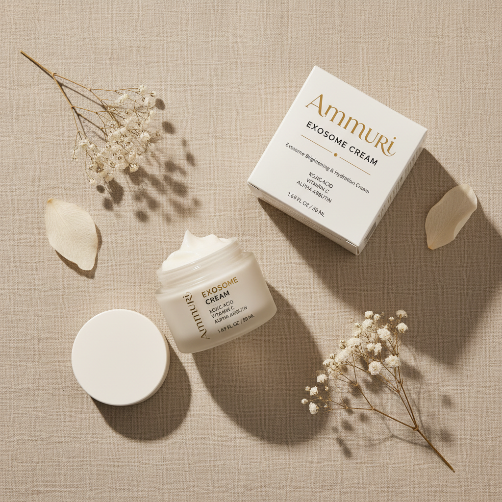 Exosome Brightening Cream | Kojic Acid, Glutathione & Mandelic Acid | Ammuri Beauty-2