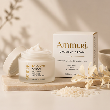 Exosome Brightening Cream | Kojic Acid, Glutathione & Mandelic Acid | Ammuri Beauty-4